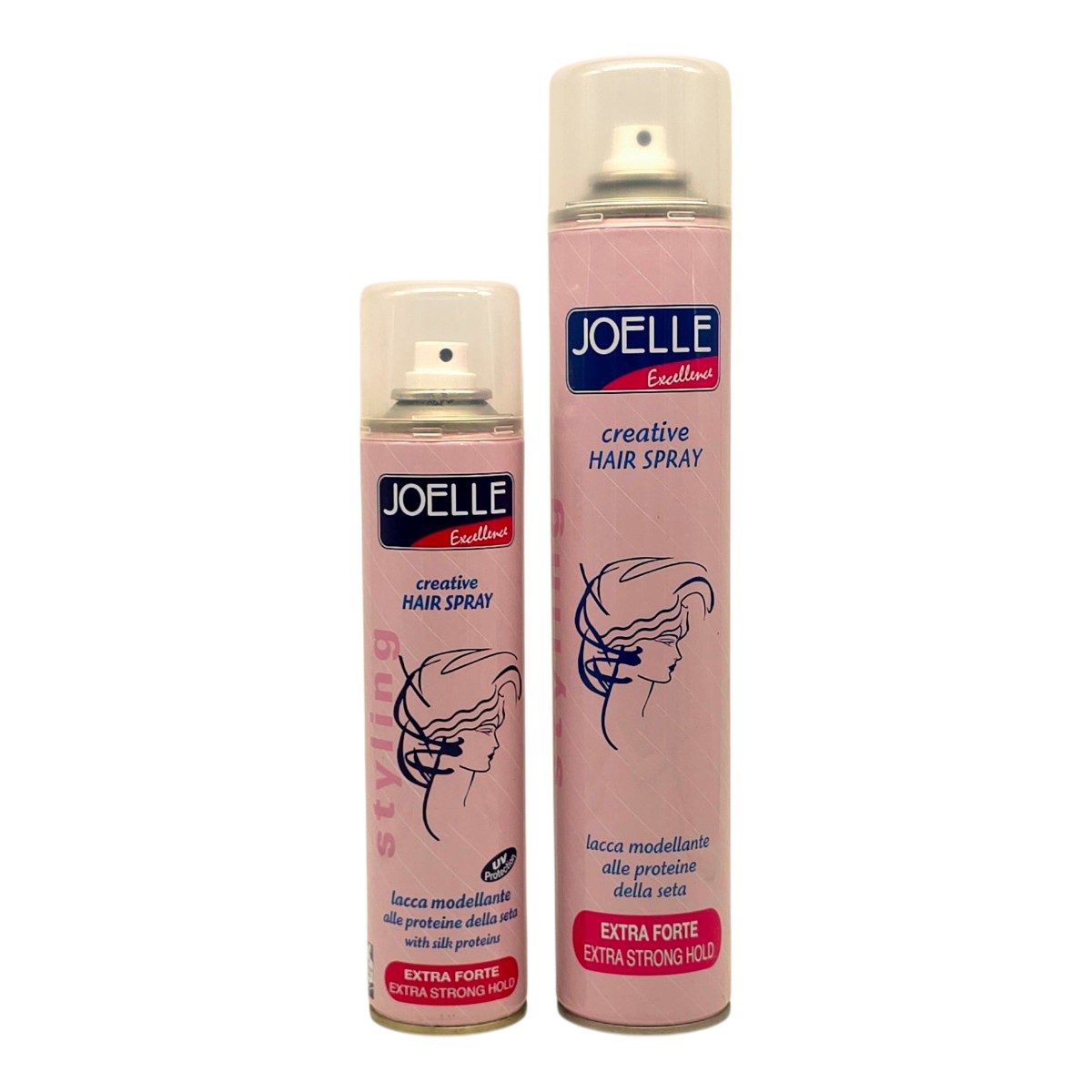 La Lacca Extra Strong della linea Joelle Excellence è lo strumento indispensabile per fissare in modo definitivo acconciature scultoree, raccolti elaborati e look che richiedono una resistenza assoluta.