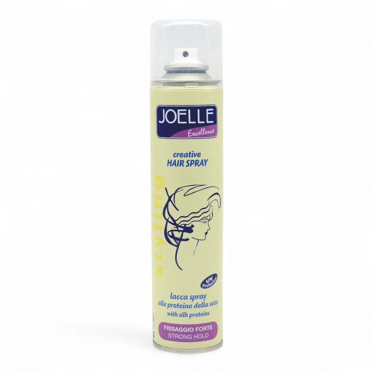 La Lacca Strong Hold della linea Joelle Excellence è progettata per sostenere i look più audaci e complessi, offrendo una tenuta decisa che non teme il passare delle ore. Grazie alla sua formula ad asciugatura rapida, fissa istantaneamente il movimento senza incollare, mantenendo la naturale brillantezza del capello grazie all’apporto proteico della seta.