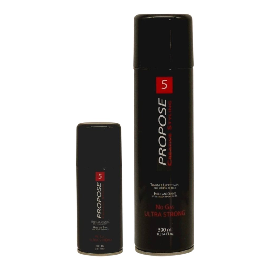 Hairspray No Gas ULTRA STRONG hold Lacca no gas spray fissaggio ULTRA FORTE Tenuta e Lucentezza